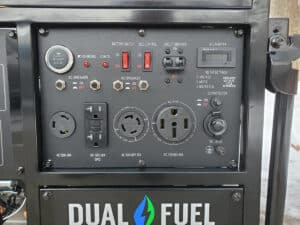duromax dual fuel easy hookup power panel 120v 30amp 120/240v 30 amp 120/240v 50amp