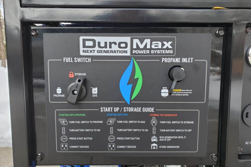 DuroMax XP13000EH 13000 Watt DualFuel Portable Generator