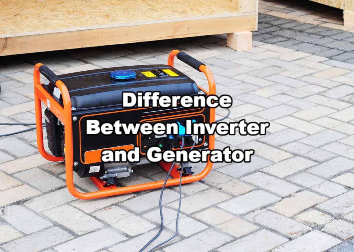 difference between inverter and generator
