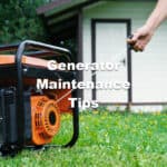 person trying to start a generator